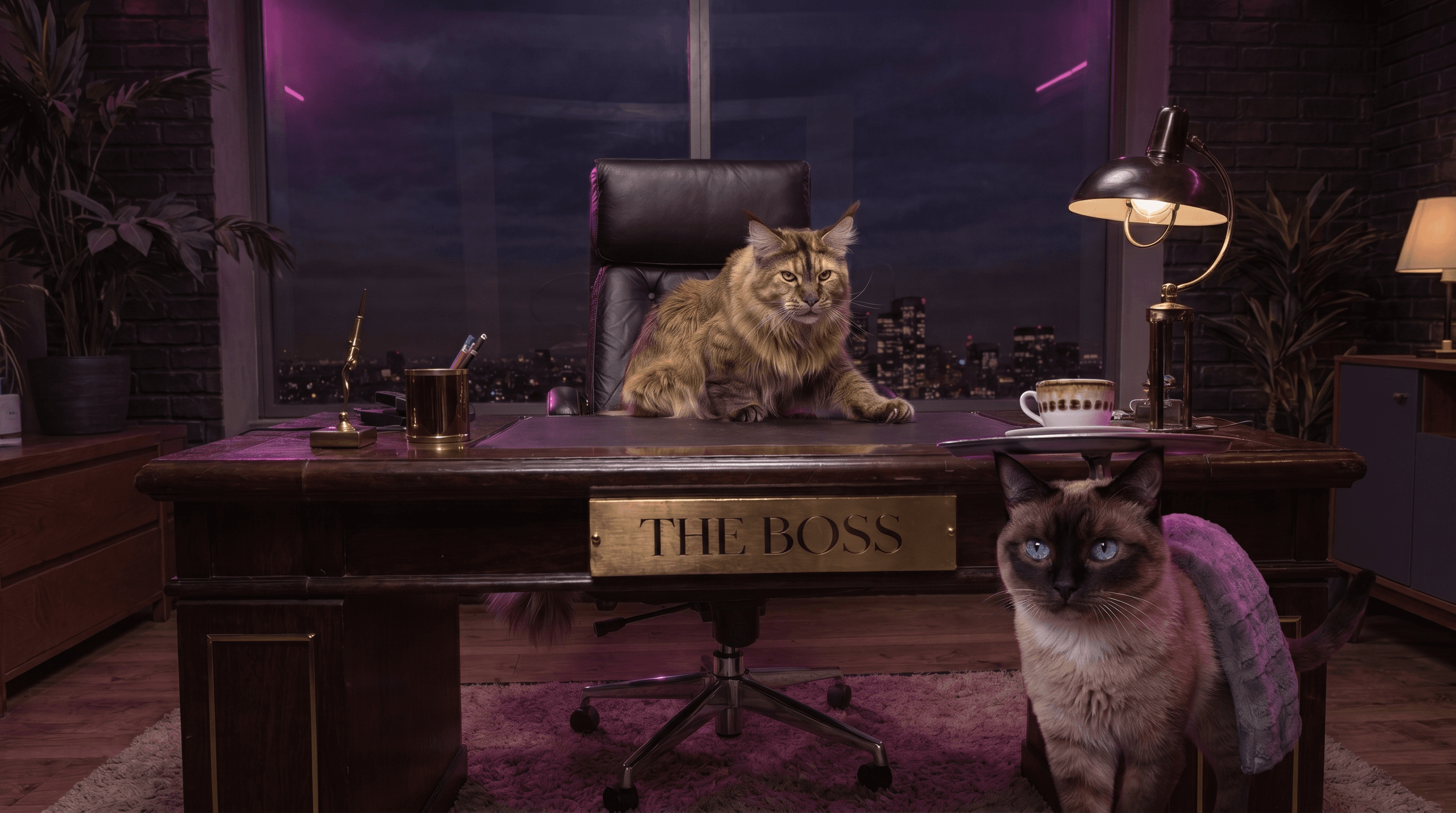 Lucy der Boss und Gina die Assistentin